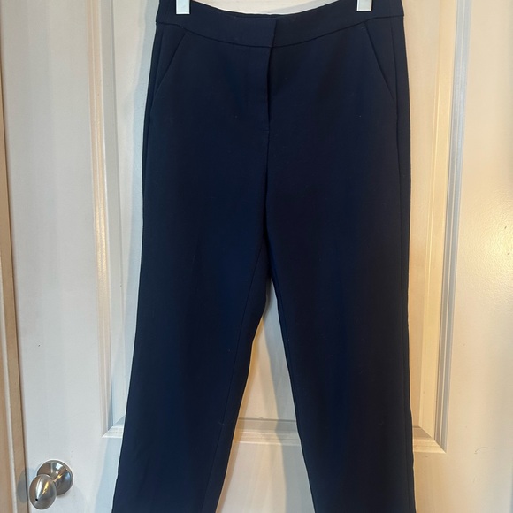 NEW J. Crew Kate Navy Four Season Stretch Straight Leg Trouser Pants, Size 6 - Picture 9 of 11
